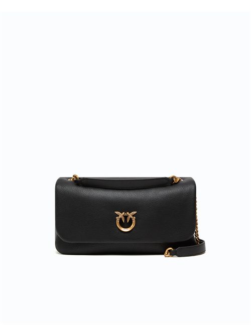 Borsa a tracolla media Love Bag Click Soft Horizontal in pelle fiore